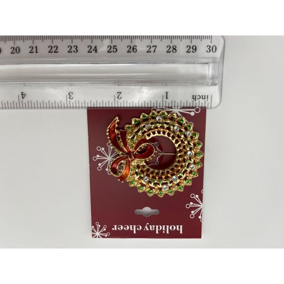 Christmas Holiday Brooches New In Wrappers - Picture 6 of 7